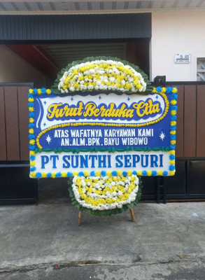 Papan Bunga Duka di Windusari